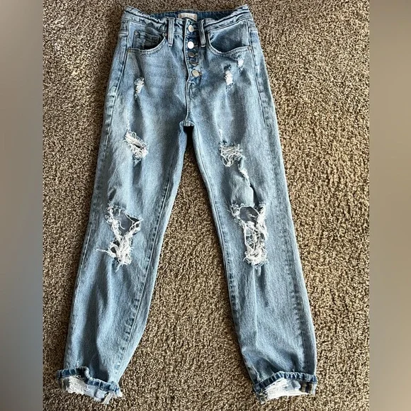 Alter’d State distressed jeans size 1 - Picture 2 of 7